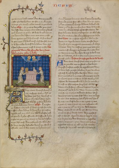 Cain and Abel Offering Gifts by Master of Jean